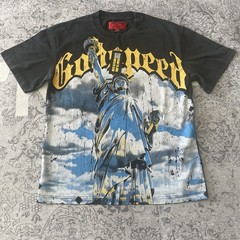 Godspeed Limited Edition Statue of Liberty Graphic T-Shirt Black M Short Sleeve