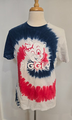 PIGGLY WIGGLY TIE DYED T-SHIRT SZ LARGE L PIG FRONT & PIG BACK JULY 4th