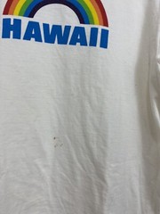 VTG 70s Crazy Shirts Hawaii Rainbow Souvenir Surf Beach T-Shirt Size L