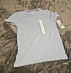 T-Shirt White Short Sleeve Ultra Soft Fit Men Small By Lucky Brand Retails 49.50