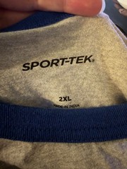 Sport-Tek Fort Wayne Metals Raglan Baseball Tee Shirt Gray Blue 2XL