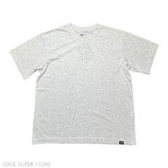 Crisp Light Gray Woven Cotton Short Sleeve Boxy Crew Neck Tee TShirt Size Small