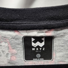 All Over Skulls Print Men T-Shirt WXYZ LG Short Sleeve Front Pocket Halloween