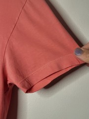 J.Crew Men’s Classic Slim Washed V-Neck T-Shirt Coral Size Small Soft Casual Tee