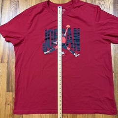 Nike Air Jordan Graphic T Shirt Mens 2XL XXL Red Jump Man Basketball 100% Cotton