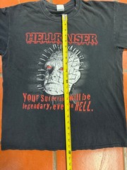 Vtg HELLRAISER T Shirt 2000s RARE Pinhead Legendary Suffering Horror Promo
