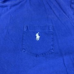 Polo Ralph Lauren Shirt Mens XL Blue Pocket Tagless Logo Cotton Jersey Tee