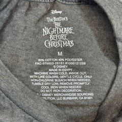 Disney T-Shirt Mens Medium Gray Nightmare Before Christmas Jack Skellington NWT