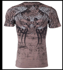 XTREME COUTURE by AFFLICTION Charcoal ROT Short Sleeve Slim Fit T-shirt NWT