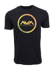 MENS ANGELS AND AIRWAVES CIRCLE LOGO T SHIRT