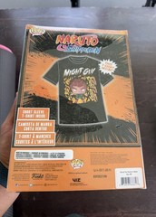 Funko Pop! Tees Naruto Shippuden Might Guy Black Crew Neck T-Shirt M