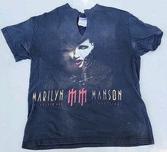 Vtg Marilyn Manson T Shirt The Golden Age Of Grotesque Burlesque Goth Concert M