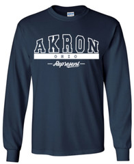 Akron Ohio State T-Shirt Long Sleeve Graphic Tees Unisex Apparel Design