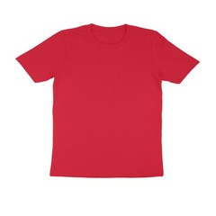 Round Neck Red Color Mix Size Half Sleeve Casual Wear T shirt For Men