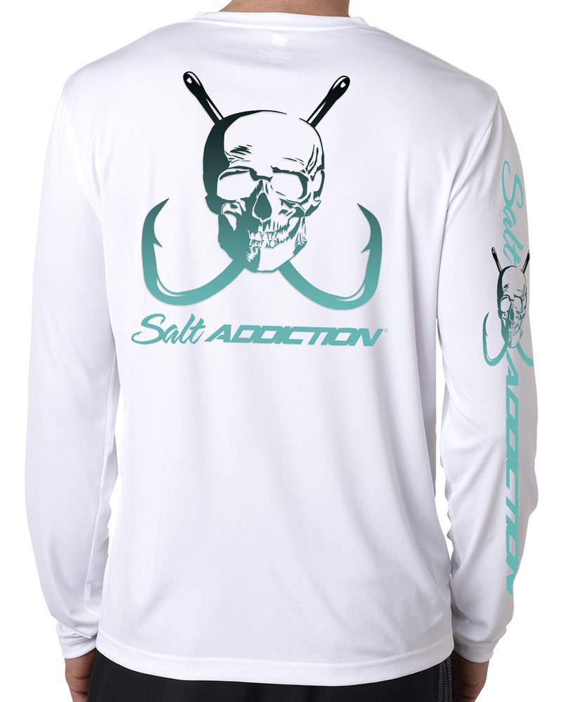 Salt Addiction performance t shirt long sleeve microfiber saltwater uv upf 50+