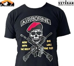 Airborne Mess with the Best Die Like The Rest Men’s US Army 82nd Crew Shirt