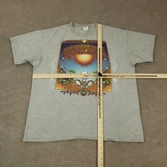 Vtg Grateful Dead Shirt Men XL Gray Aoxomoxoa Rick Griffin Album Anvil 2001