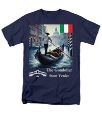 The Gondolier from Venice Premium High-End T-shirt S-4XL Italy Souvenir Gift!