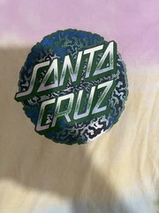 Santa Cruz Men’s M Long Sleeve Crew Neck Graphic Logo Multicolor Cotton Tee