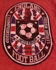 Unitas England Football T-Shirt Mens Small Red Excellent Graphic Tee Soccer UK