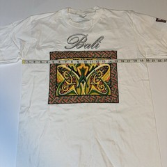 Vtg 90s Bali Indonesia T Shirt Single Stitch Primitive Souvenir Tribal Sz M