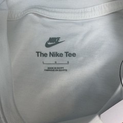 Nike Men’s T-Shirt Large White Black Logo Short Sleeve Crew Neck Casual Tee NWT