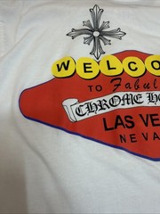 Chrome Hearts White ‘Welcome To Fabulous Las Vegas’ T-Shirt Size Medium