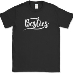 Besties T-Shirt Funny Humor Group Best Friends Forever Novelty Text Tee