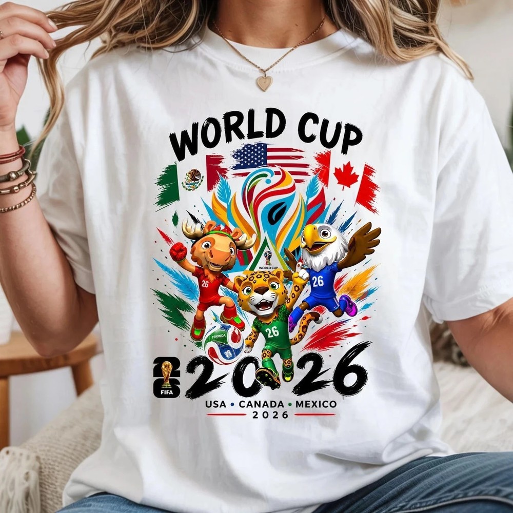 World Cup 2026 Shirt, Football Fan T-Shirt, Unisex Graphic Tee S-5XL
