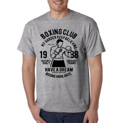Boxing Club T-Shirt / Golden Gloves MMA Fighting Sports Workout Training Gym
