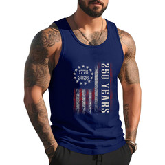 250 Years of Freedom 1776 2026 American Flag 4 July Vintage Tank Top