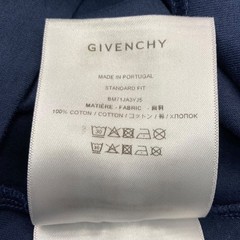 GIVENCHY STANDARD T-shirt Crew neck cut sew BM71JA3YJ5 Navy Size: