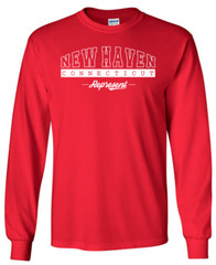 New Haven Connecticut State T-Shirt Long Sleeve Graphic Tees Unisex Apparel Text