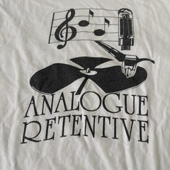 Vintage 90s Analogue Retentive Audiophile Vinyl Record Graphic T Shirt XL USA