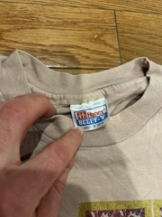 Vintage Hanes Beefy-T Las Vegas LV T-Shirt Men’s Medium Tan Graphic Tee