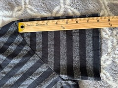 BDG Slim Fit Men’s Crew Neck T-Shirt Striped L Black & Gray