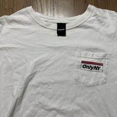 Only NY Box Logo Pocket Tee Shirt SZ XL White Streetwear Hiphop Rap Hypebeast