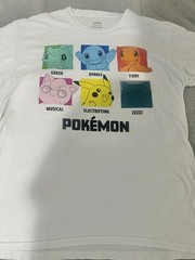 Pokémon Men’s White Crew Neck Short Sleeve Graphic T-Shirt Pikachu 2X