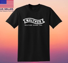 Walther Arms Firearms Men’s Black T-shirt Size S-5XL