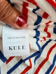 KULE Striped Long Sleeve Cotton T-Shirt