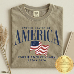 America 250th Anniversary TShirt Semiquincentennial Patriotic Vintage GraphicTee