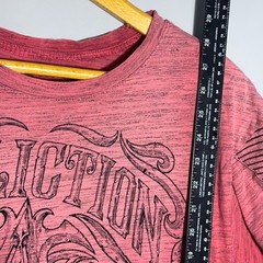 Affliction Live Fast Y2K T-Shirt Mens Size XL Cotton Red MMA Grunge Goth Skull