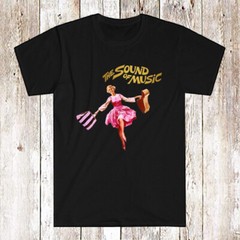 The Sound of Music Classic TV Show Musical Men’s Black T-Shirt Size S-5XL