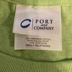 Port & Company Men’s Tee Shirt, Sz 4XL, Green, New w/o Tags (511)