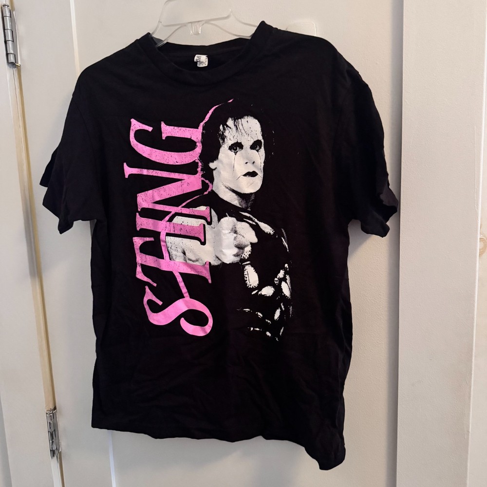 Sting WWE Men’s T-Shirt – Size M – 100% Cotton – Pre-Owned
