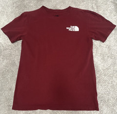 North Face Men’s Small Red Crew Neck Short Sleeve T-Shirt FREE SHIPPING