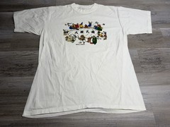Vintage 80s Seoul Korea Souvenir Tee Korean Folk Art Traditional 1988 Graphic M