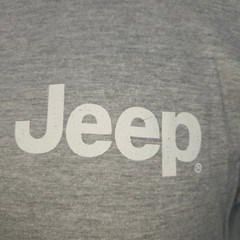 Jeep American Tradition Dog Graphic T-Shirt Gray Mens Medium Jedco Tee