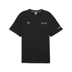 PUMA Mapf1 Neon Energy Graphic Crew Neck Short Sleeve T-Shirt Mens Black Casual