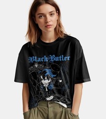 Black Butler T-Shirt Ciel Phantomhive Shirt Sebastian T-Shirt Yana Anime Tshirt